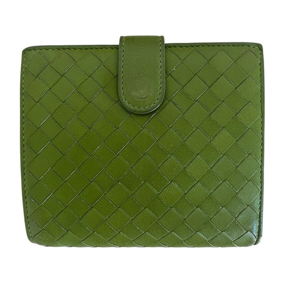 Bottega Veneta Bifold wallet Green Intrecciatro Italy - Picture 2 of 16